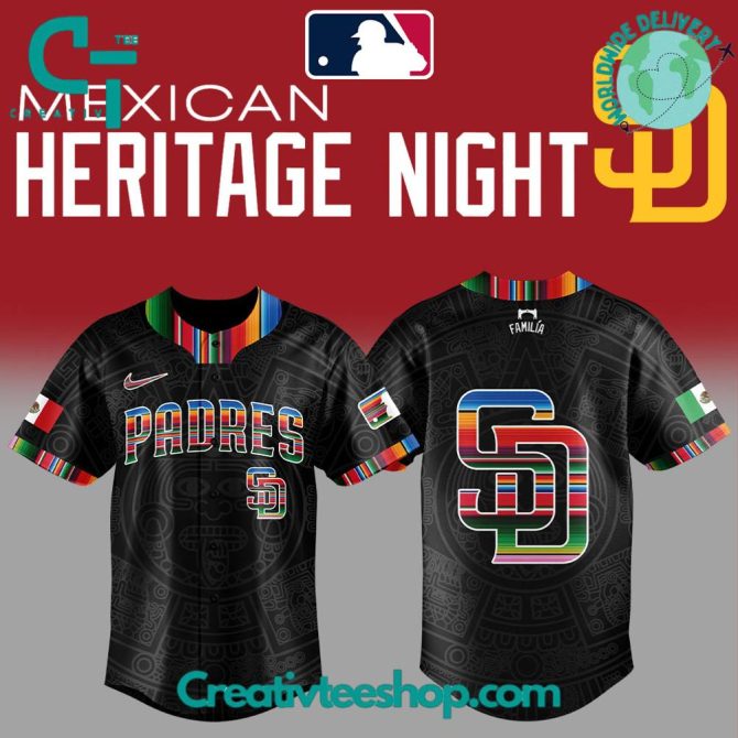 Celebrate Mexican Heritage Night With Padres Jersey – Limited Edition, Free Shipping!