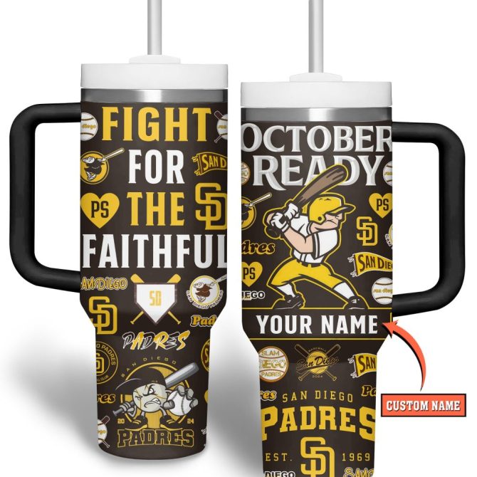 Custom San Diego Baseball Tumbler – Personalized Fan Mug For Game Day Enthusiasts