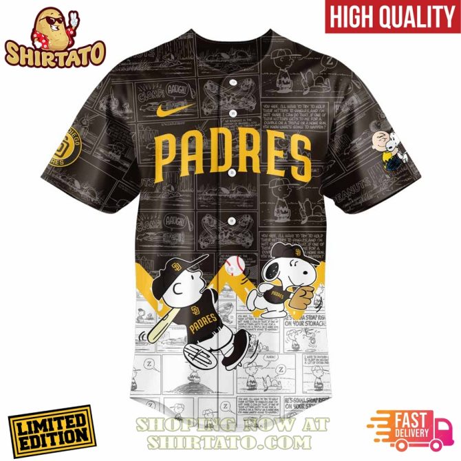 Limited Edition Padres Peanuts 75Th Anniversary Jersey - High Quality & Fast Delivery! - Image 2