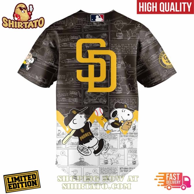 Limited Edition Padres Peanuts 75Th Anniversary Jersey - High Quality & Fast Delivery! - Image 3