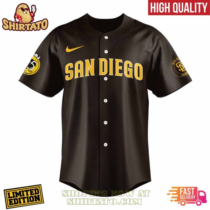Limited Edition San Diego Snoopy Baseball Jersey - Celebrate 75 Years Of Peanuts In Style! - Image 2