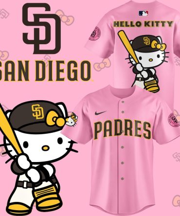 Limited Edition San Diego Padres X Hello Kitty Pink Jersey - Perfect For Fans!