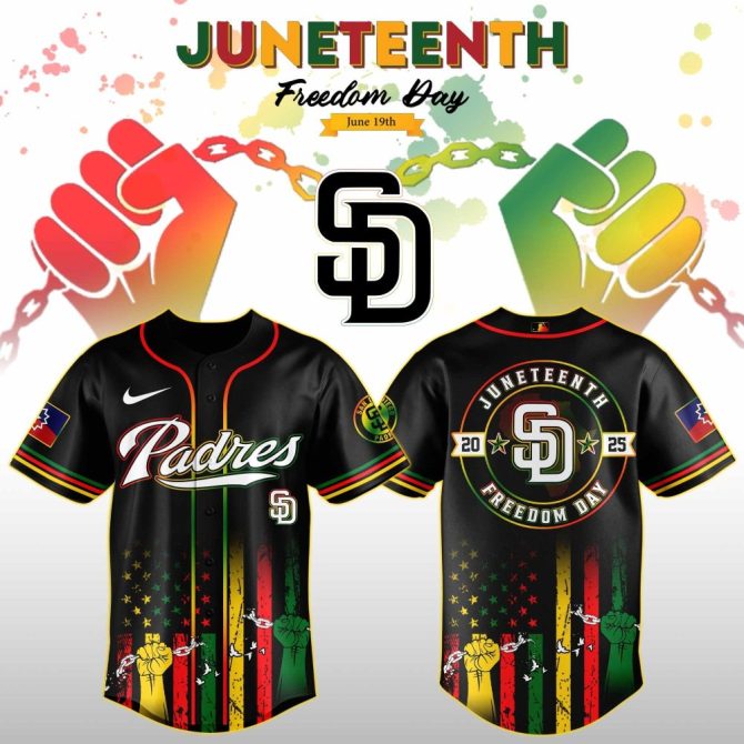 Celebrate Juneteenth In Style: Padres Freedom Day Jersey - Limited Edition 2025