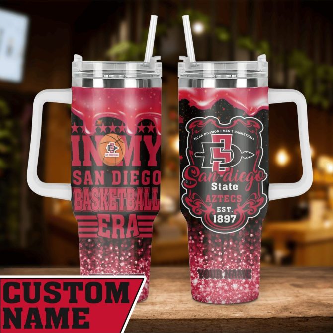 Custom Name San Diego State Aztecs Basketball Mug - Personalized Gift For Fans
