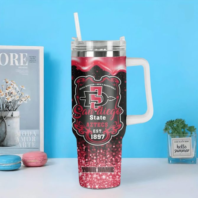 Custom Name San Diego State Aztecs Basketball Mug - Personalized Gift For Fans - Image 4