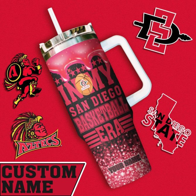 Custom Name San Diego State Aztecs Basketball Mug - Personalized Gift For Fans - Image 2