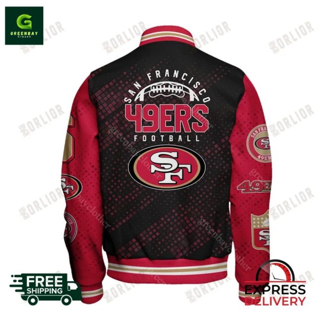 49Ers Varsity Jacket - Stylish, Warm, Perfect For Fans , Free Shipping & Express Delivery! - Image 2