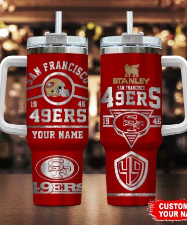 Louis Vuitton Stanley Tumbler Cup Personalized San Francisco 49Ers Tumbler - Custom Name Stanley Cup - Perfect Gift For Fans!