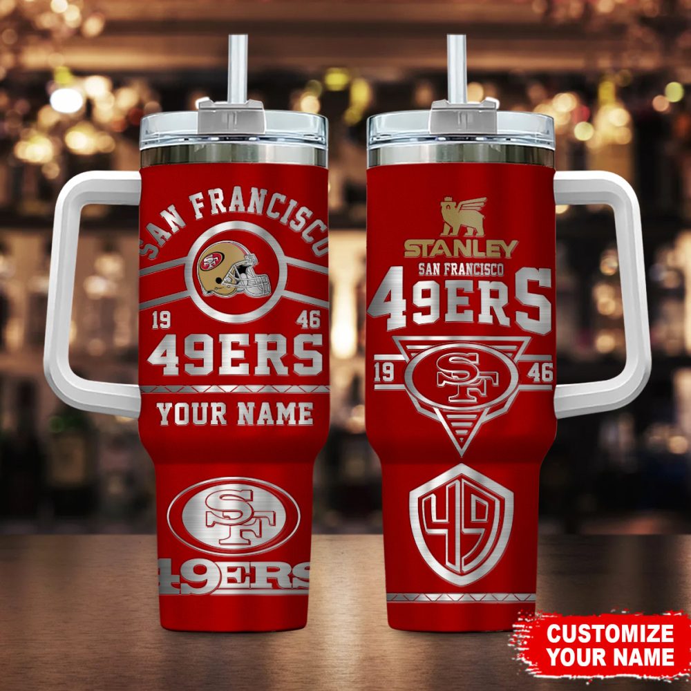 Louis Vuitton Stanley Tumbler Cup Personalized San Francisco 49Ers Tumbler - Custom Name Stanley Cup - Perfect Gift For Fans!