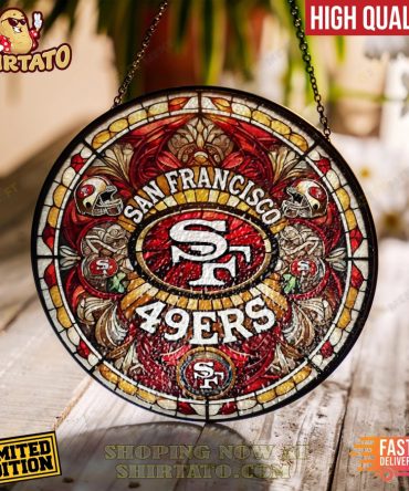 Limited Edition San Francisco 49Ers Stained Glass Wall Art - High Quality, Fast Delivery!