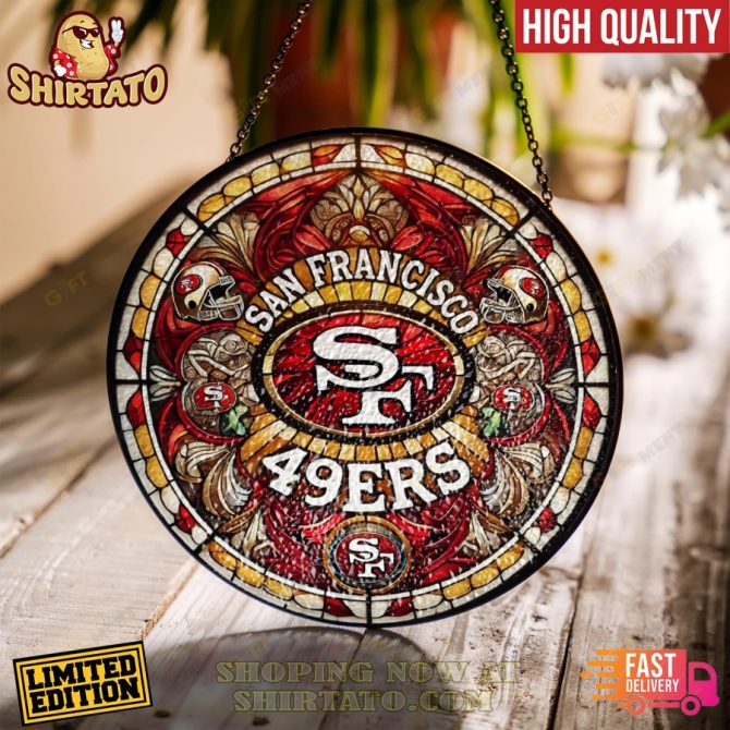 Limited Edition San Francisco 49Ers Stained Glass Wall Art - High Quality, Fast Delivery!
