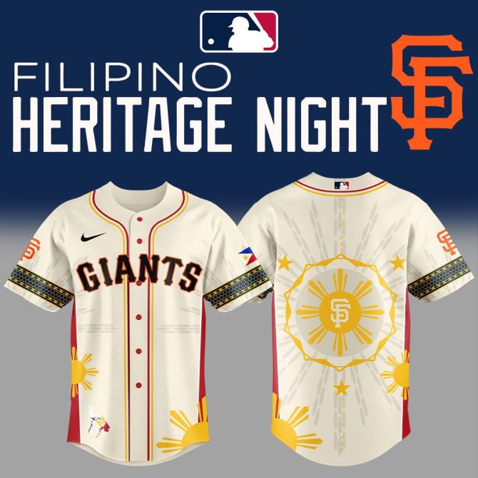 Limited Edition Giants Jersey - Filipino Heritage Night Baseball Shirt