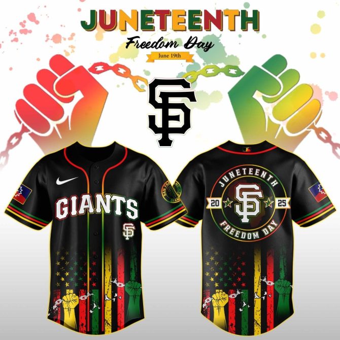 Celebrate Juneteenth In Style: Exclusive Freedom Day Giants Jersey - Limited Edition 2025