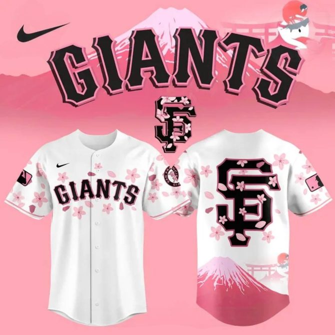 Limited Edition Giants Sakura Jersey - Celebrate Spring In Style!