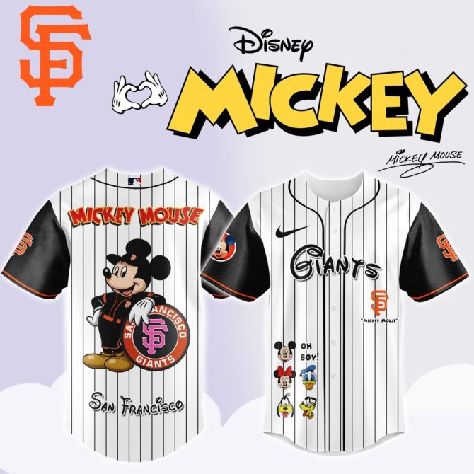 Disney Mickey Mouse San Francisco Giants Jersey - Limited Edition Fan Gear