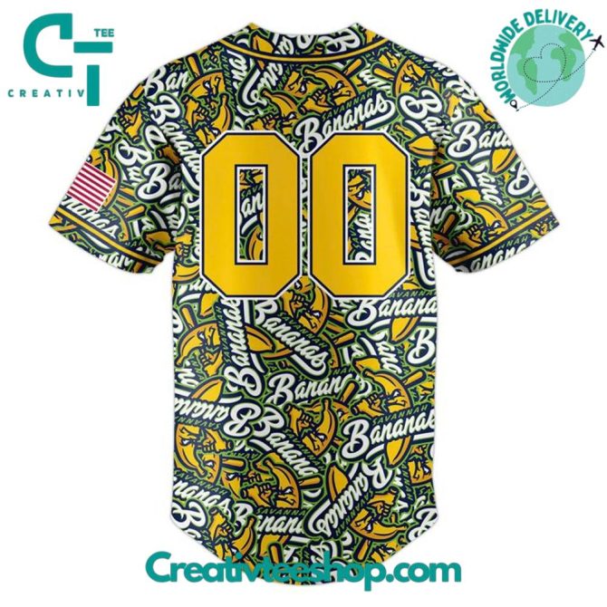Vibrant Bananas Baseball Jersey - Bold Graphic Design, Free Delivery! - Image 3