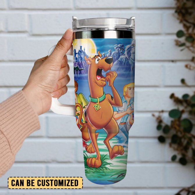 Fun Scooby-Doo Tumbler With Straw & Handle – Keep Drinks Hot/Cold, 20Oz - Image 3