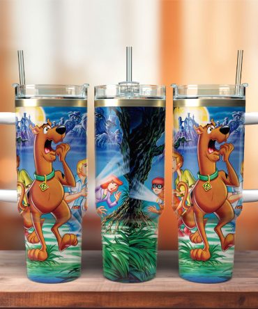 Fun Scooby-Doo Tumbler With Straw & Handle – Keep Drinks Hot/Cold, 20Oz