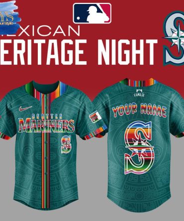 Seattle Mariners Custom Jersey - Mexican Heritage Night Edition - Personalize With Your Name!