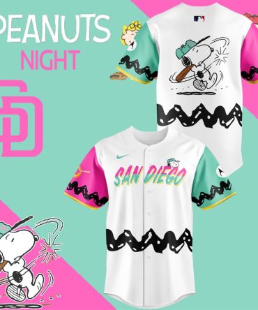Exclusive Peanuts Night Baseball Jersey – San Diego Limited Edition, Perfect For Fans!