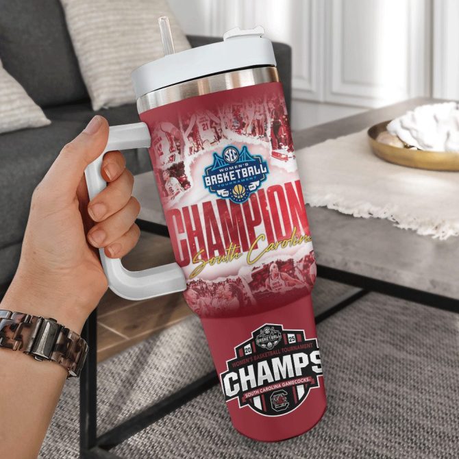 Celebrate South Carolina Basketball Champs With This 2025 Sec Women'S Tournament Souvenir Mug – Perfect Gift For Fans! - Image 2