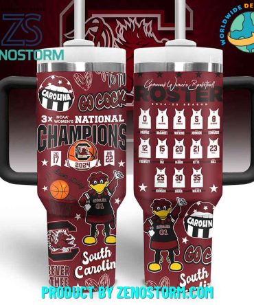 Celebrate South Carolina Gamecocks 3X Champions With Custom Tumbler - Perfect Gift For Fans!