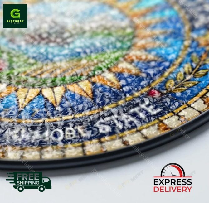 South Dakota State Stained Glass Sun Catcher - Express Delivery! - Image 4