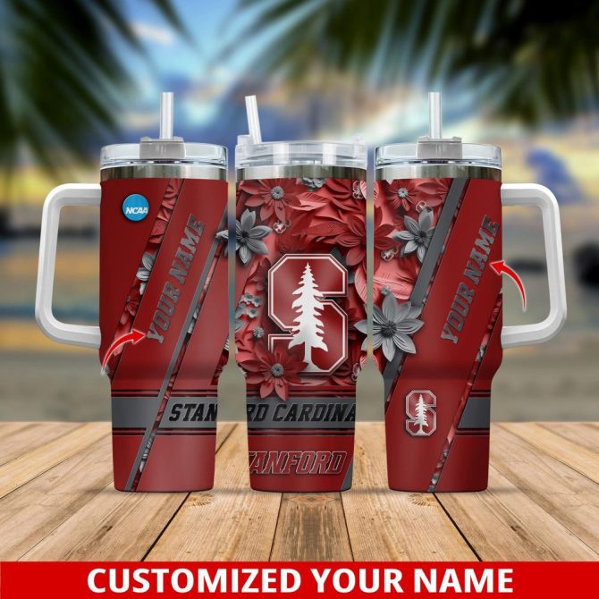 Custom Stanford Cardinals Tumbler - Personalized Name Insulated Mug, Perfect Gift For Fans