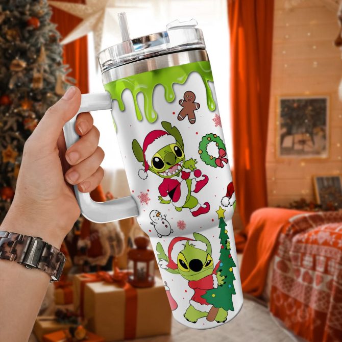 Holiday Grinch Mode Tumbler With Straw - Festive Christmas Travel Mug 20Oz - Image 3