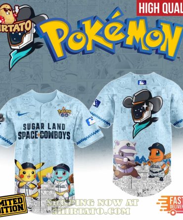 Limited Edition Pokémon Sugar Land Space Cowboys Jersey - High Quality, Fast Delivery!