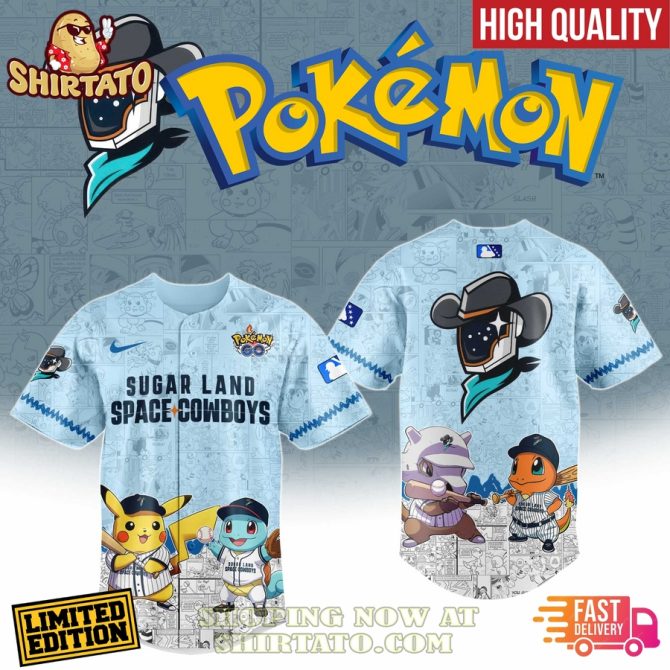 Limited Edition Pokémon Sugar Land Space Cowboys Jersey - High Quality, Fast Delivery!