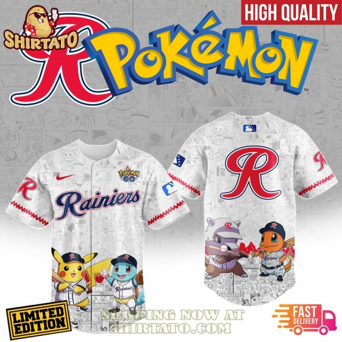Limited Edition Pokémon Baseball Jersey - High Quality, Fast Delivery , Shop Now!