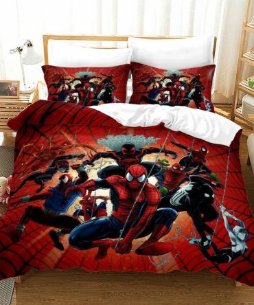 Ultimate Spider Hero Bedding Set – Cozy 3-Piece Quilt Cover For Kids & Fans