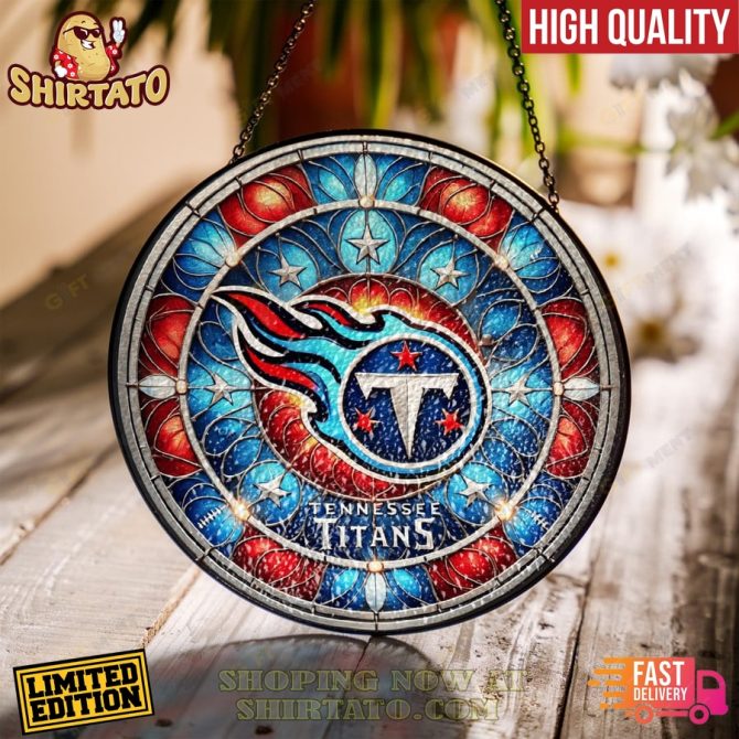 Tennessee Titans Stained Glass Suncatcher Wall Art - Limited Edition, High Quality, Fast Delivery!