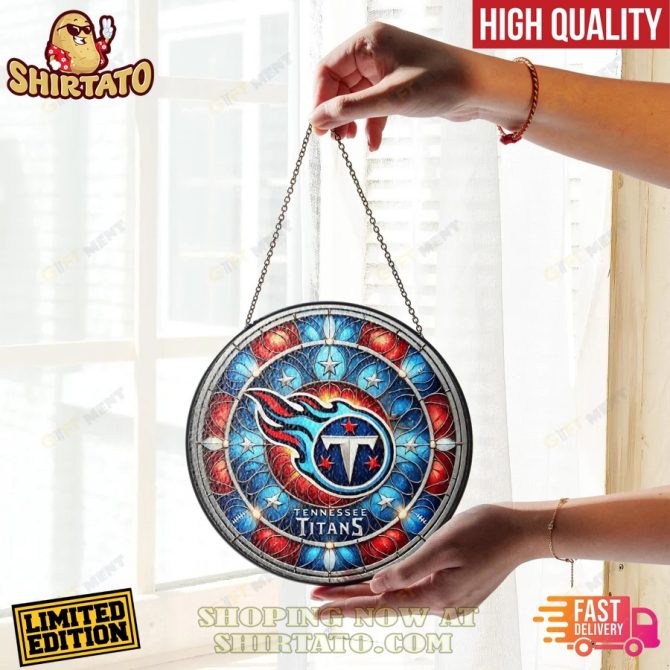 Tennessee Titans Stained Glass Suncatcher Wall Art - Limited Edition, High Quality, Fast Delivery! - Image 2