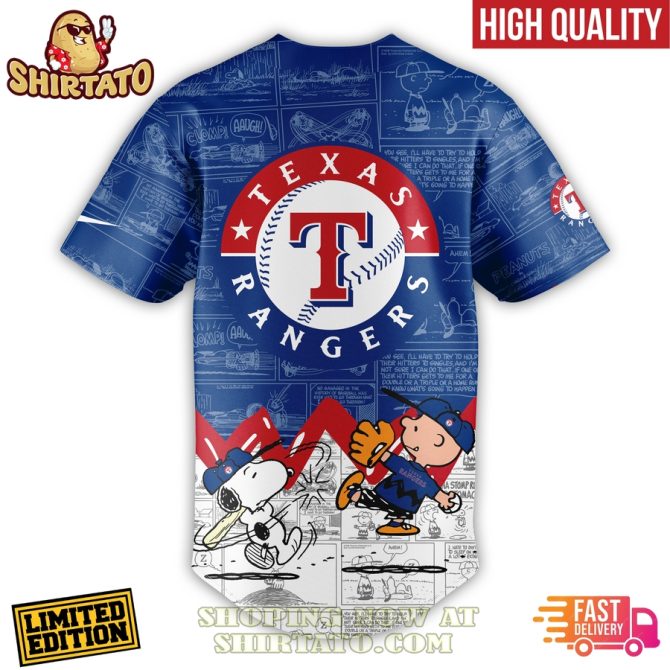 Limited Edition Peanuts Night Texas Rangers Shirt - High Quality & Fast Delivery - Image 3