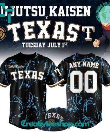 Custom Jujutsu Kaisen Texas Jersey Set - Personalize Your Anime Style!
