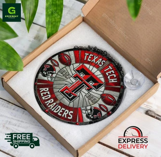 Texas Tech Red Raiders Stained Glass Sun Catcher - Free Shipping & Express Delivery! - Image 5