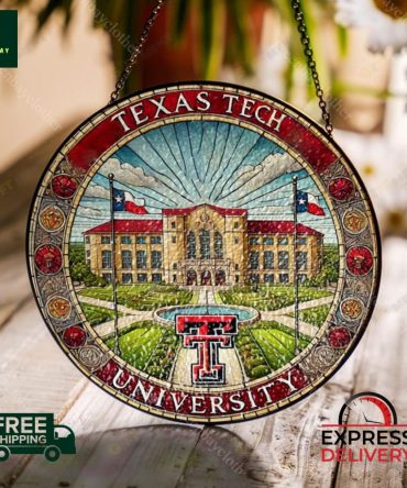Texas Tech University Stained Glass Wall Art - Free Shipping & Express Delivery!