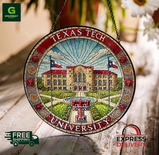 Texas Tech University Stained Glass Wall Art - Free Shipping & Express Delivery!