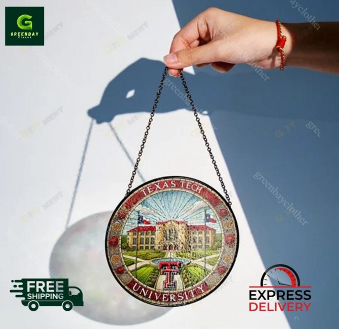 Texas Tech University Stained Glass Wall Art - Free Shipping & Express Delivery! - Image 2
