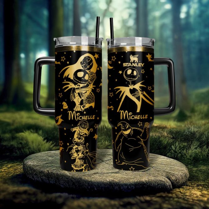 Custom Nightmare Before Christmas Tumbler - Personalized Insulated Travel Mug Gift
