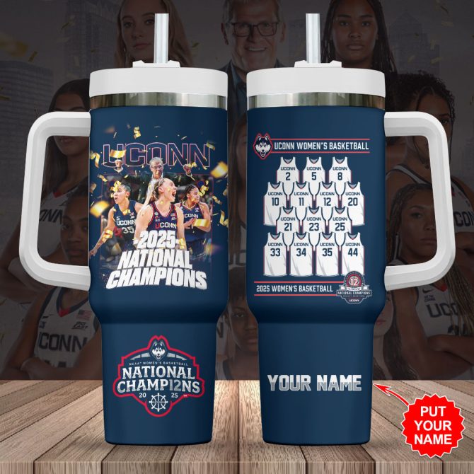Custom Uconn 2025 National Champions Mug - Personalize With Your Name!