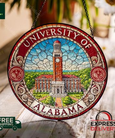 University Of Alabama Stained Glass Suncatcher - Free Shipping & Express Delivery!
