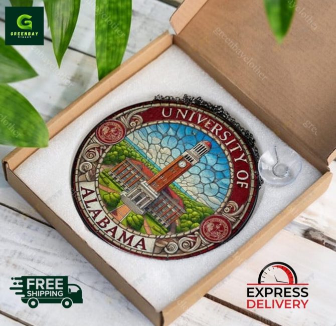 University Of Alabama Stained Glass Suncatcher - Free Shipping & Express Delivery! - Image 5