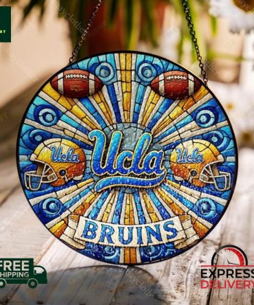 Vibrant Ucla Bruins Stained Glass Sun Catcher - Free Shipping & Express Delivery!