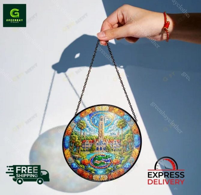 Vibrant Stained Glass Sun Catcher With Scenic Design - Free & Fast Shipping! - Image 2