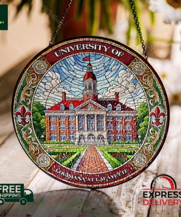 University Of Louisiana At Lafayette Stained Glass Art - Free Shipping & Express Delivery