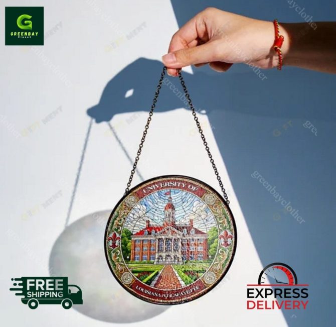 University Of Louisiana At Lafayette Stained Glass Art - Free Shipping & Express Delivery - Image 2