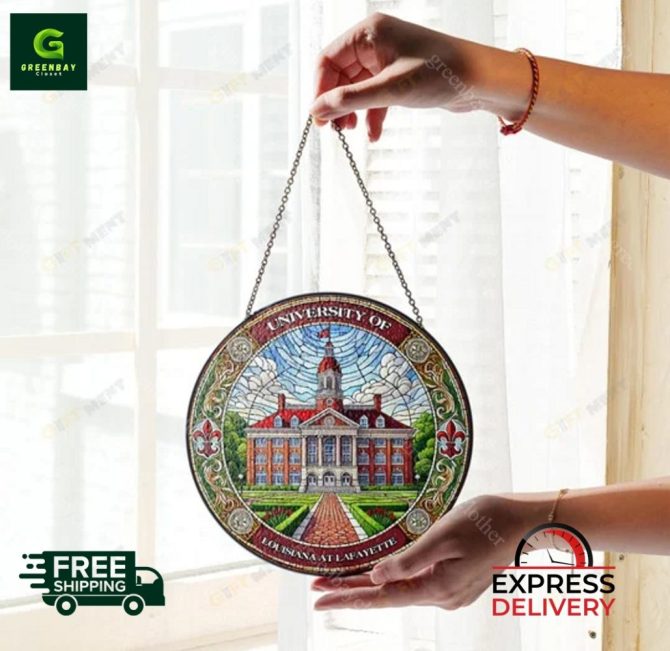 University Of Louisiana At Lafayette Stained Glass Art - Free Shipping & Express Delivery - Image 3